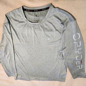 Spyder Rash Guard Swim Shirt Mens 2XL Green Pullover UPF 50+ Surf Beach